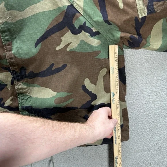 Vintage Military Jacket Adult Medium Short Woodland Camo Chemical Protective NFR - Picture 4 of 16